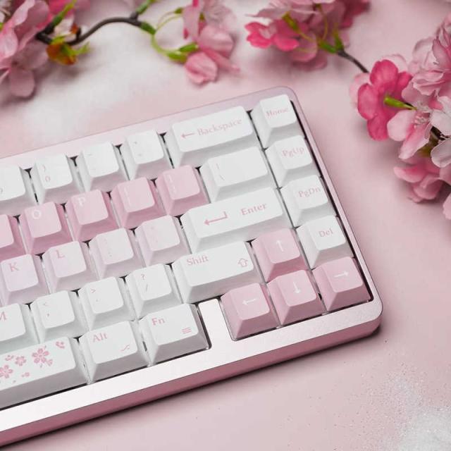 Varmilo VYU67 ANSI Sakura Gg-Mag White F ゲーミングキーボード