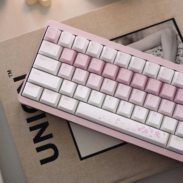 Varmilo VYU67 ANSI Sakura Gg-Mag White F ゲーミングキーボード