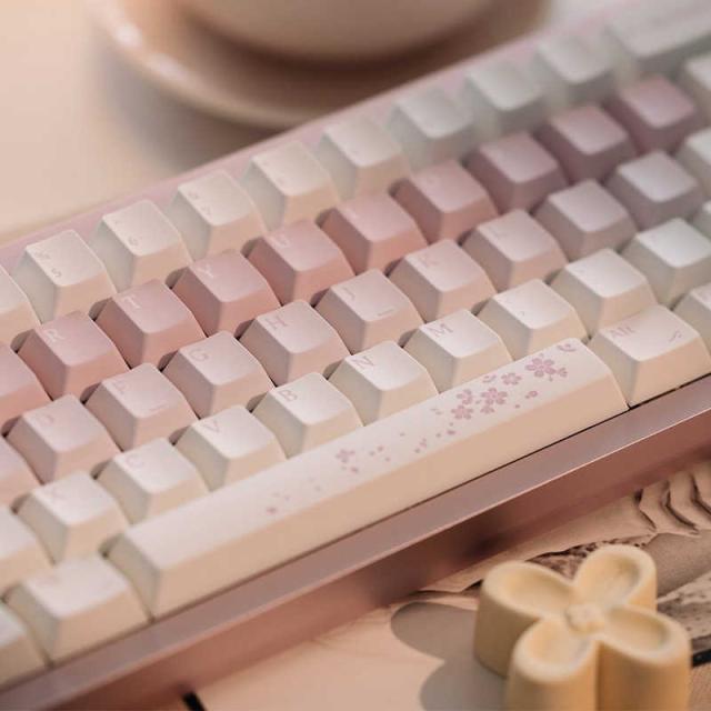 Varmilo VYU67 ANSI Sakura Gg-Mag White F ゲーミングキーボード