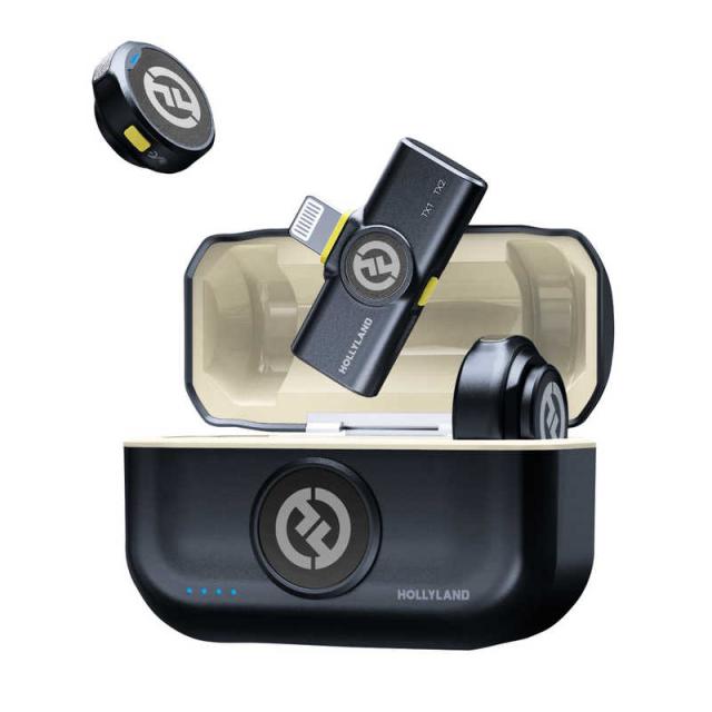 HOLLYLAND Lark M2 with Lighting Plug(DuoShine Charcoal) ワイヤレス