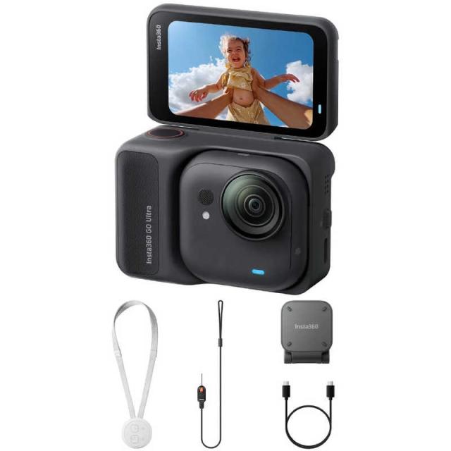 INSTA360　GO Ultra スタンダードバンドル ［4K対応 / 防水］ ミッドナイトブラック　CINSABEA-GOULTRA02