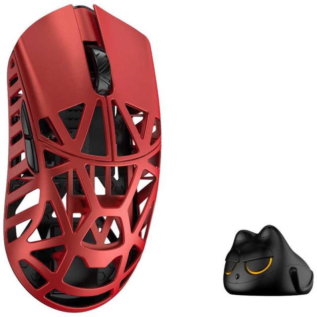 KIBU　ゲーミングマウス Beast X Pro ［光学式 / 有線/無線(ワイヤレス) / 5ボタン / USB］ Red(Side slits)　WL-BXPRO-RED-O