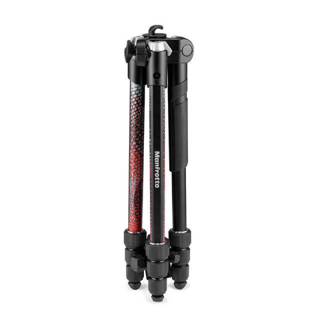 マンフロット　Element MII アルミニウム4段三脚キットRD レッド　MKELMII4RD-BH 9,782円