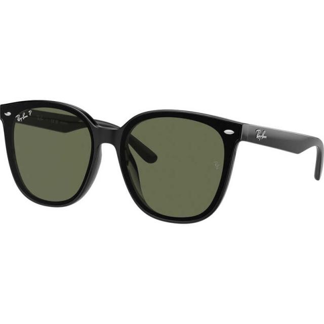 レイバン　サングラス (Low Bridge Fit) RB4423D 601/9A 66mm ブラック/ダークグリーンポラライズド　