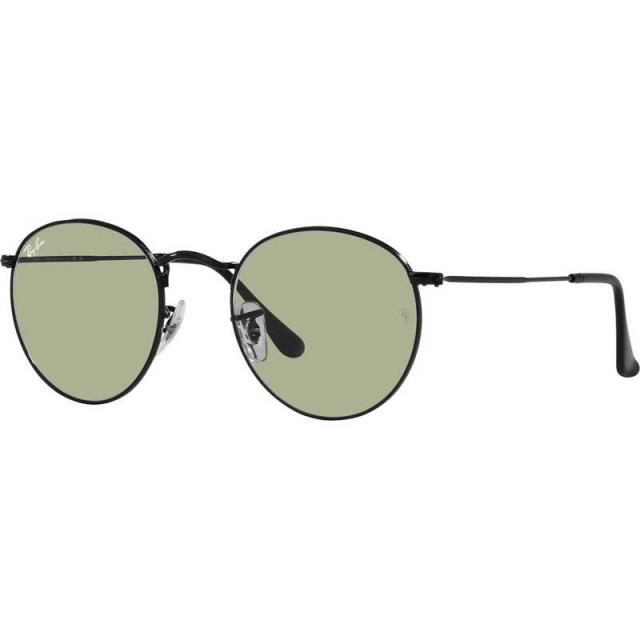 レイバン　RayBan サングラス ROUND L WASHED LENSES 50mm ポリッシュブラック/グレーイエロー　RB3447 0025250