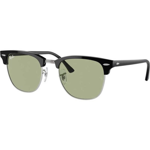 レイバン　RayBan サングラス CLUBMASTER WASHED LENSES 51mm シルバー上にブラック/グレーヴィンテージイエロー　0RB3016 135452(51)