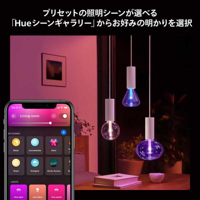フィリップス　PHILIPS　Philips Hue ライトガイド E26 G95 ［E26 /ボール電球形 /40W相当 /1個 /全方向タイプ］　PHLG-G95 フィリップス PHILIPS Philips Hue ライトガイド E26 G95 ［E26