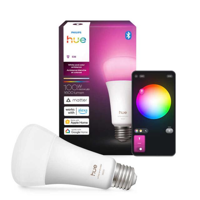 フィリップス　PHILIPS　LED電球 スマート電球 Philips Hue フルカラー 調光調色 E26 一般電球形 100W相当 1個 広配光タイプ　PH10WC1-SU_13