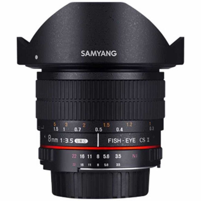 SAMYANG　カメラレンズ 一眼レフ用 交換レンズ　8mm F3.5 UMC FISH-EYE CS II