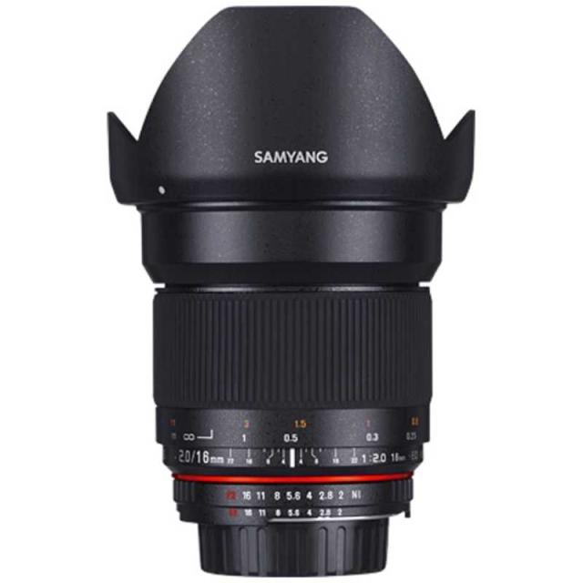 SAMYANG　カメラレンズ 一眼レフ用 交換レンズ　16mm F2.0 ED AS UMC CS