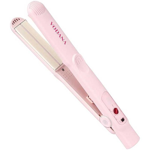 WONDERLINE　ストレートアイロン ソフトバーフラットアイロン VODANA ボダナ 25mm 120℃〜200℃ 海外対応 交流(コード)式 ピンクバニラ　PANFD10R_PV_1