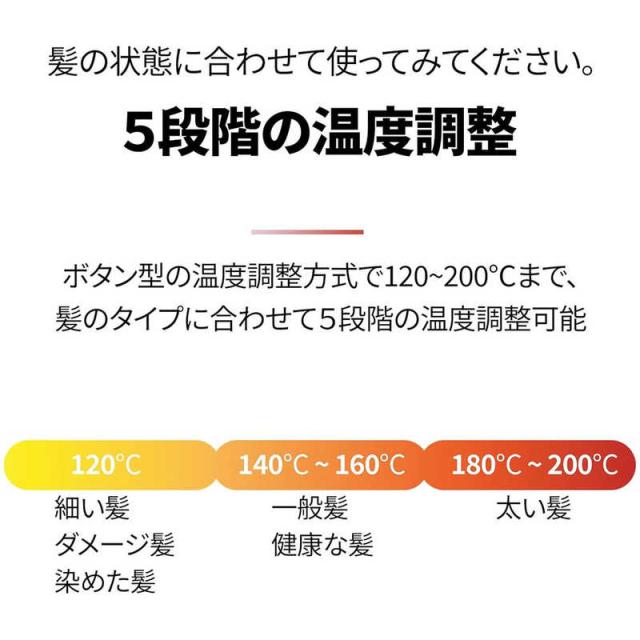 WONDERLINE　ストレートアイロン ソフトバーフラットアイロン VODANA ボダナ 25mm 120℃〜200℃ 海外対応 交流(コード)式 ピンクバニラ　PANFD10R_PV_6