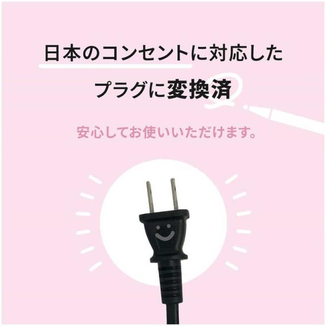 WONDERLINE　ストレートアイロン ソフトバーフラットアイロン VODANA ボダナ 25mm 120℃〜200℃ 海外対応 交流(コード)式 ピンクバニラ　PANFD10R_PV_7