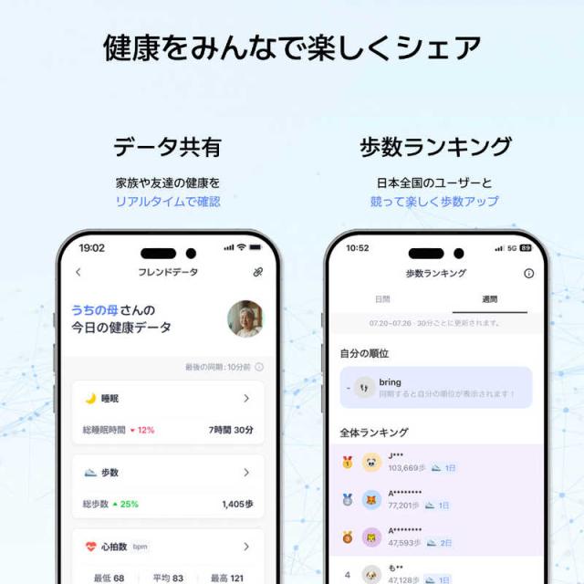 インテック　b.ring(ブリング) G2 第二世代 AIスマートリング 睡眠・健康管理 9号(内周60mm)ブラック　B095SBK2_6