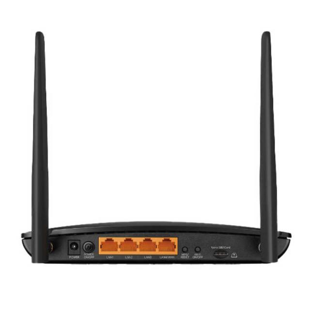 TPLINK　Archer MR600 SIMフリー4G対応ホームルーター 2本のLTEアンテナ CAT6 工事不要 ギガビット WAN/LANポート 3年保証 ブラック　ArcherMR600_1