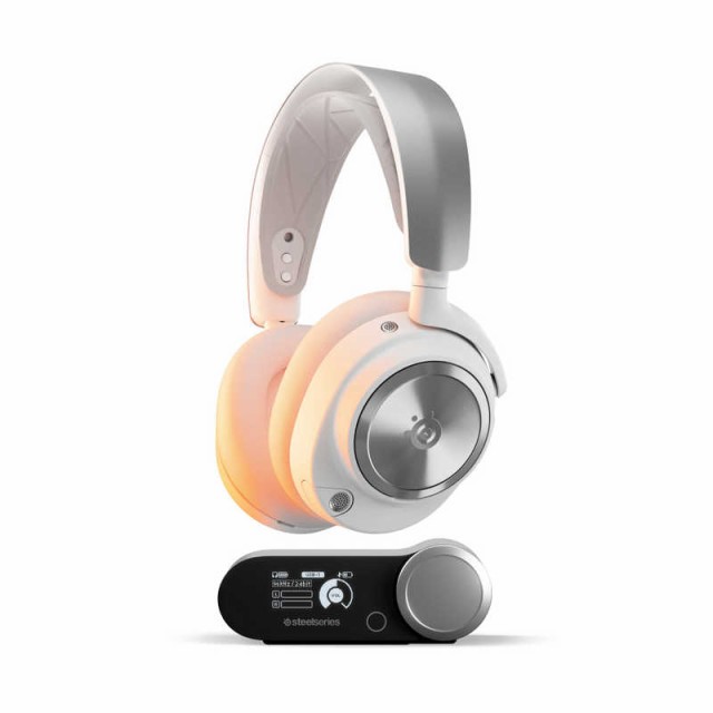 STEELSERIES　Arctis Nova Pro Wireless White ［ワイヤレス(Bluetooth＋USB) /両耳 /ヘッドバンドタイプ］　61524Jの通販は