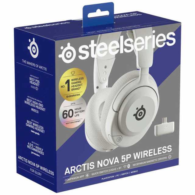 STEELSERIES　Arctis Nova 5P white　61674J