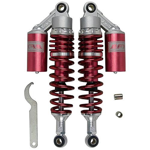 EnergyPrice(エナジープライス) バイク リアサスペンション 320mm 強化SHタイプ リアショック CB400 XJ400 XJR400 ゼファー ZRX 等対応 汎用 レッド/レッド 1セット(2本入)