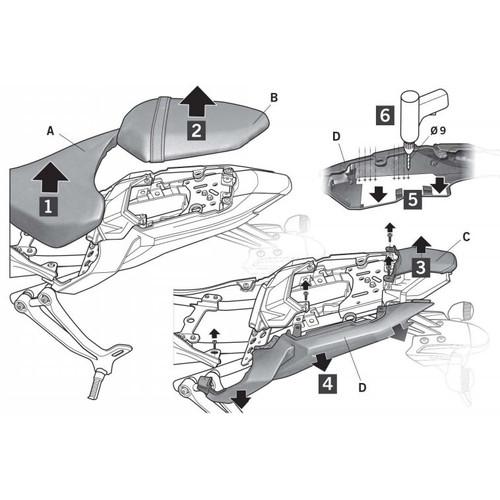 SHAD(シャッド) 3Pシステムフィッティングキット MT-07(14-17) ※SH23非