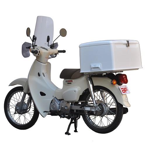 旭風防(af) 集配用キャリーボックス ホワイト AB-5W バイク 荷箱