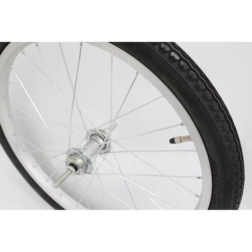 20インチ 自転車 20×1.75 47-406 後輪リム完組 バンド用アルミリム(28H