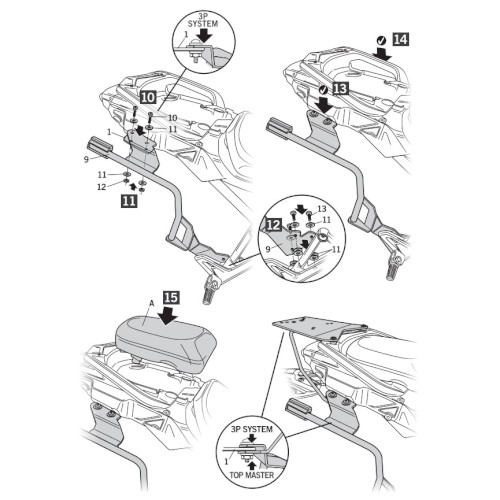 SHAD 3Pフィッティング トレーサー9/GT(21-24) Y0TR91IF シャッド サイドケース 取付 ステー_5
