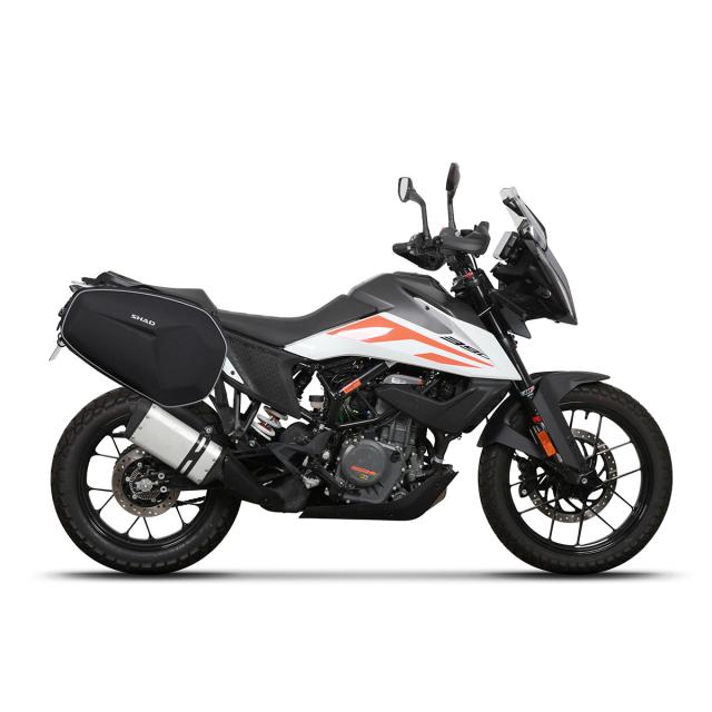 SHAD(シャッド) 【セット品】E48 サイドバッグ+サイドバッグホルダー KTM 390 ADVENTURE(20-24)  バイク フィッティングキット・ステー・ベース