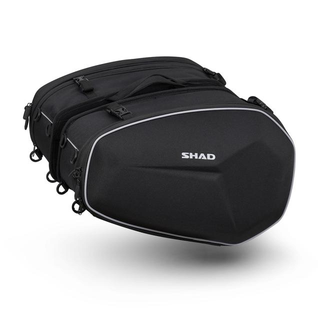 SHAD(シャッド) 【セット品】E48 サイドバッグ+サイドバッグホルダー NX400(24-25)/400X(16-23) ※トップマスター併用不可  バイク フィッティングキット・ステー・ベース_1