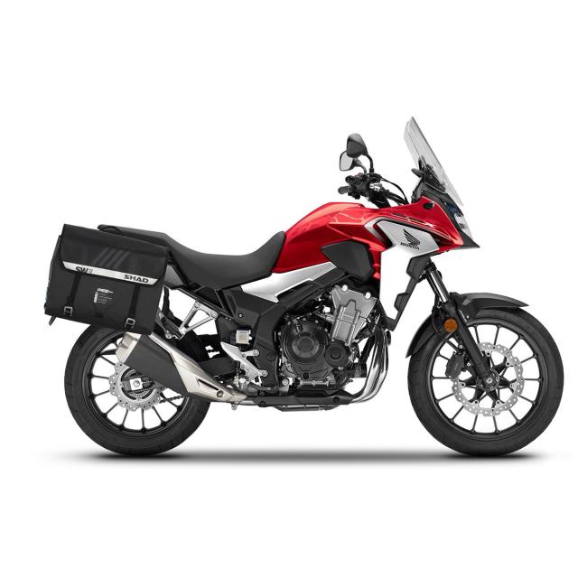 SHAD(シャッド) 【セット品】SW42 防水サイドバッグ+サイドバッグホルダー NX400(24-25)/400X(16-23) ※トップマスター併用不可 バイク ステー