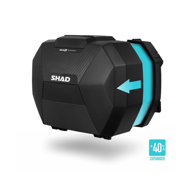 SHAD(シャッド) 【セット品】SH38X サイドケース カーボン+フィッティングキット MT-07(14-24) バイク ステー_3