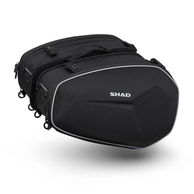 SHAD(シャッド) E48 サイドバッグ 46-58L ブラック X0SE482 バイク