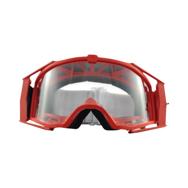 ariete(アリート) 8K ユーロフィット ゴーグル シングルクリアレンズ レッド/レッド 14960-051 バイク ヘルメットゴーグル