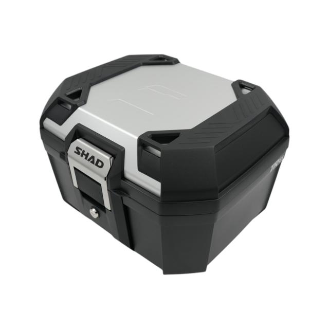 SHAD(シャッド) TERRA TR41 トップケース アルミパネル＋バックレスト(背もたれ) セット売り バイク リアボックス 大容量 通勤 通学 ツーリング ジェットヘルメット2個収納可能 汎用_1