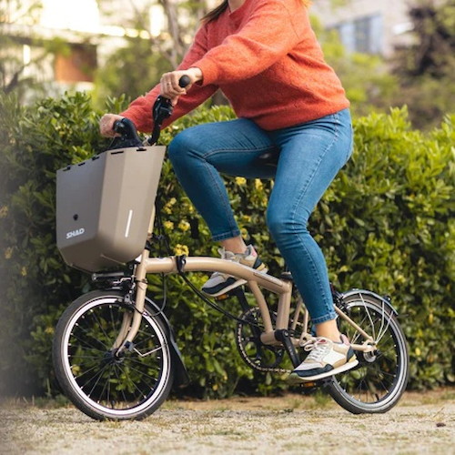 Shad Bikes(シャッド バイクス) DAILY 自転車ボックス 20L Brompton フロント用 フローレンスクリーム BH0D20062BR 自転車 フロントバスケット・新聞・前カゴ_3