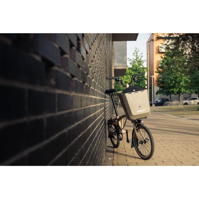 Shad Bikes(シャッド バイクス) DAILY 自転車ボックス 20L Brompton フロント用 フローレンスクリーム BH0D20062BR 自転車 フロントバスケット・新聞・前カゴ_4