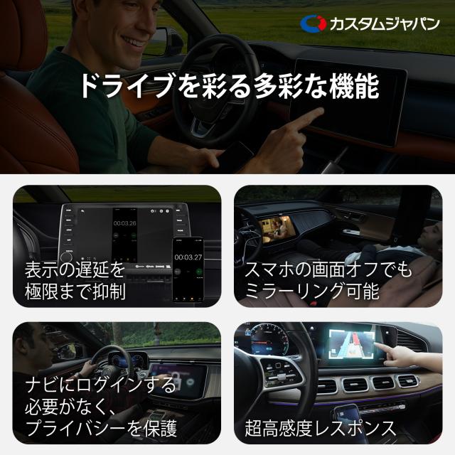 CustomJapan スマートカーリンク CA450 ミラーリング 双方向