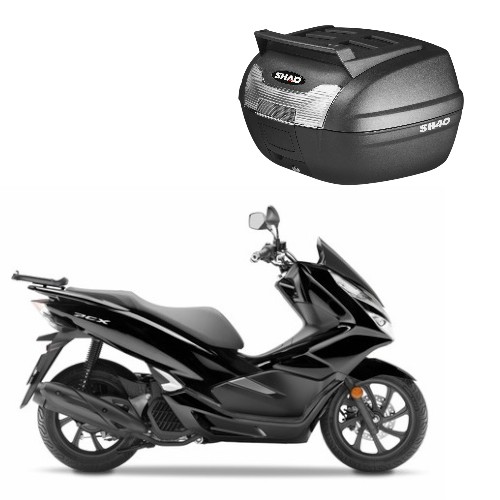 SHAD(シャッド) バイク 【セット品】SH40 CARGO トップケース+フィッティングキット PCX 125/150/160(10-26) 収納・BOX  PCX125(JF28/JF56/JF81/JK05)[10-26]｜PCX150(KF12/KF18/KF30)[10-20]｜PCX160(KF47)[21-26]