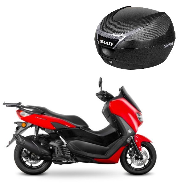 SHAD(シャッド) バイク 【セット品】SH34 トップケース+フィッティングキット NMAX125/155(21-26) 収納・BOX  NMAX125[21-26]｜NMAX155[21-26]