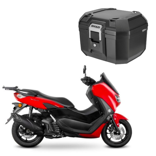 SHAD(シャッド) バイク 【セット品】TR41 TERRA トップケース ブラック+フィッティングキット NMAX125/155(21-26) 収納・BOX  NMAX125[21-26]｜NMAX155[21-26]