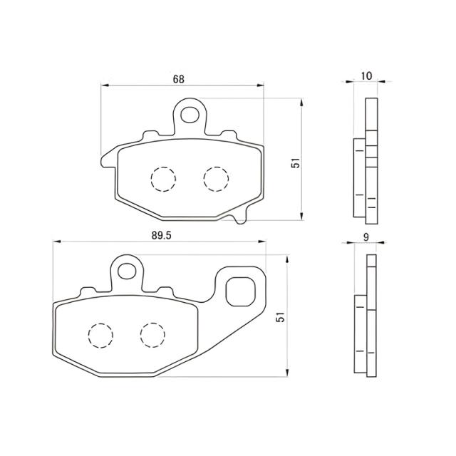 DAYTONA ハイパーパッド ブレーキパッド 27442 バイクの通販はau PAY