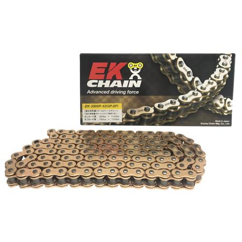 EKチェーン(江沼チェーン) SRXシリーズ 530SRX2-110L ゴールド MLJ(カシメジョイント) 530SRX2(GP/GP)-110L-MLJ バイク チェーン