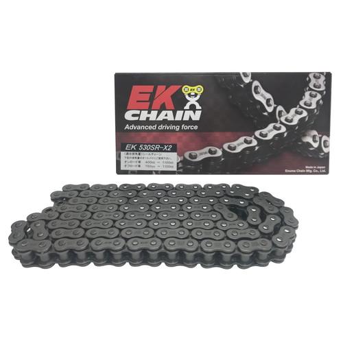 EKチェーン(江沼チェーン) SRXシリーズ 530SRX2-110L スチール MLJ(カシメジョイント) 530SRX2-110L-MLJ バイク チェーン