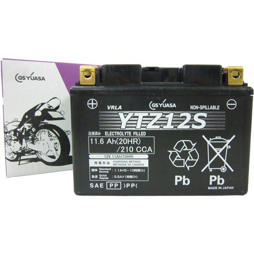 GSユアサ(ジーエスユアサ) バイク YTZ12S VRLA(制御弁式)バッテリー ...