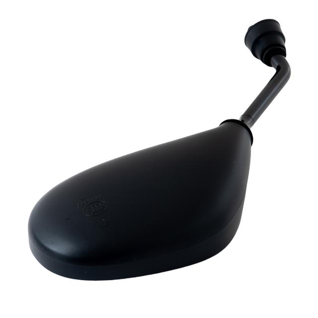 エナジープライス バイク ミラー 楕円 黒ステー 左右セット 8mm