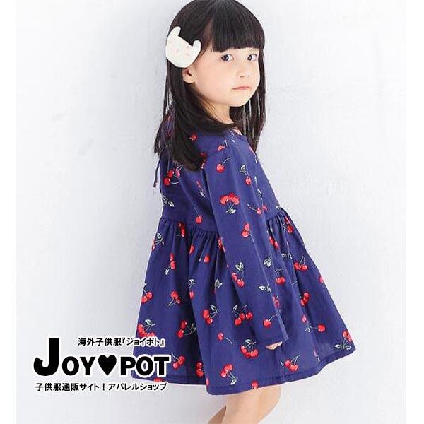 キッズ ベビー服 ワンピース 海外 子供服 長袖 春 秋 ゆったり さくらんぼ柄 子ども服 90cm 100cm 110cm 1cm 130cm 女の子の通販はau Pay マーケット Joypot