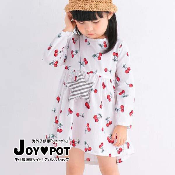 キッズ ベビー服 ワンピース 海外 子供服 長袖 春 秋 ゆったり さくらんぼ柄 子ども服 90cm 100cm 110cm 1cm 130cm 女の子の通販はau Pay マーケット Joypot