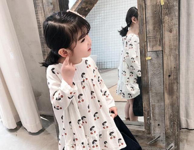 キッズ ベビー服 ワンピース さくらんぼ柄 チェリー 子供服 長袖 春 秋 ゆったり 女の子 かわいい ジュニア おそろい 80cm 90cm 100cm 11の通販はau Pay マーケット Joypot