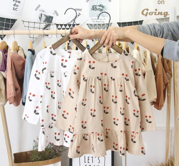 キッズ ベビー服 ワンピース さくらんぼ柄 チェリー 子供服 長袖 春 秋 ゆったり 女の子 かわいい ジュニア おそろい 80cm 90cm 100cm 11の通販はau Pay マーケット Joypot