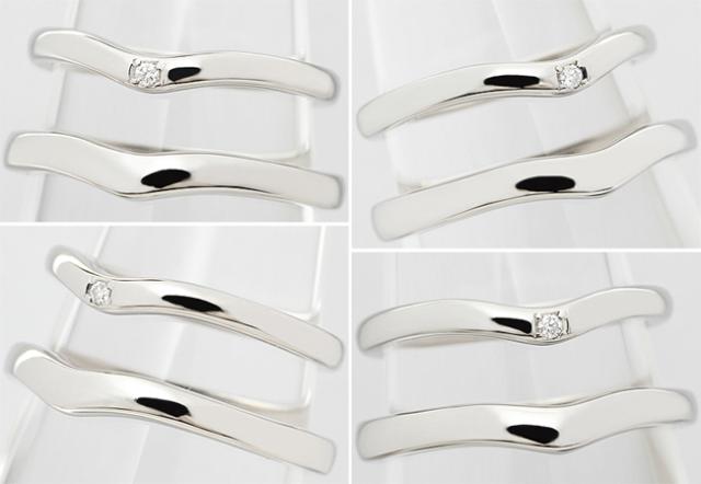 銀座ダイヤモンド シライシ ダイヤ 0 011ct Pt900 ペアリング リング 指輪 V字 8 5号 14号の通販はau Pay マーケット クローバー ジュエリー