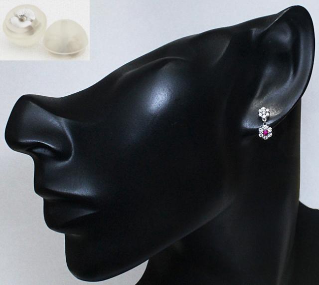 ルビー 0.16ct ダイヤ 0.52ct ピアス 揺れる 鑑別書付の通販はau PAY  